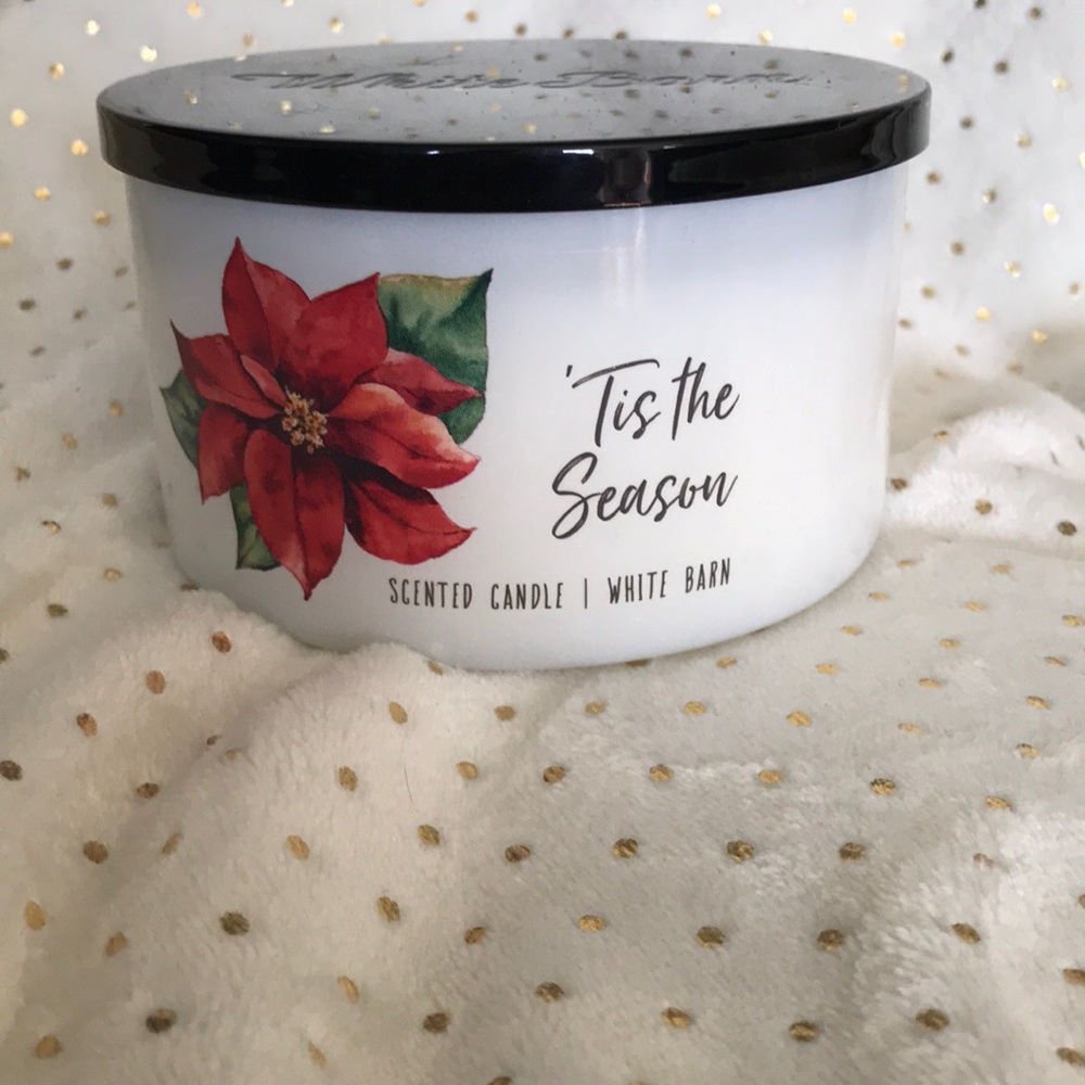 NEW 3 wick White Barn/Bath & Body Works candle